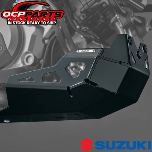 NEW 2018 - 2024 GENUINE SUZUKI V-STROM 1000 1050 BLACK ALUMINUM SKID PLATE